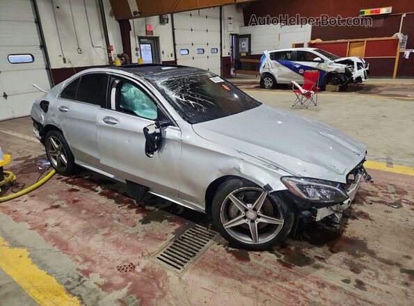 55SWF4KBXHU179805 2017 MERCEDES-BENZ C Silver Передня права чверть