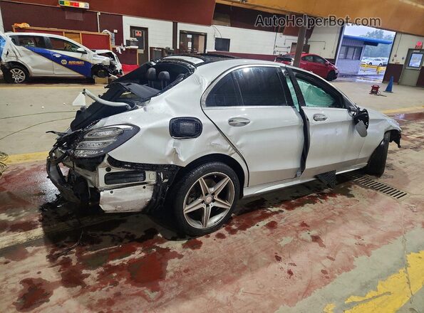 55SWF4KBXHU179805 2017 MERCEDES-BENZ C Silver Задня права чверть