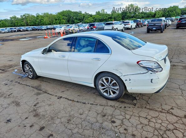 55SWF4KBXJU259868 2018 MERCEDES-BENZ C White Задня ліва чверть