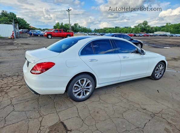 55SWF4KBXJU259868 2018 MERCEDES-BENZ C White Задня права чверть