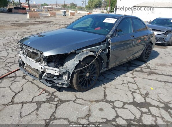 55SWF6EB0HU186110 2017 MERCEDES-BENZ AMG C 43 Gray Передня ліва чверть