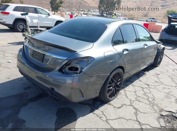 55SWF6EB0HU186110 2017 MERCEDES-BENZ AMG C 43 Gray Задня права чверть
