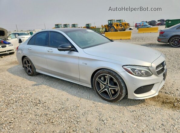 55SWF6EB0HU193736 2017 MERCEDES-BENZ C Silver Przód prawy
