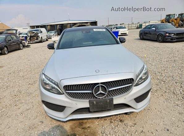 55SWF6EB0HU193736 2017 MERCEDES-BENZ C Silver Widok z przodu