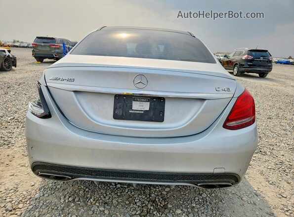 55SWF6EB0HU193736 2017 MERCEDES-BENZ C Silver Widok z tyłu