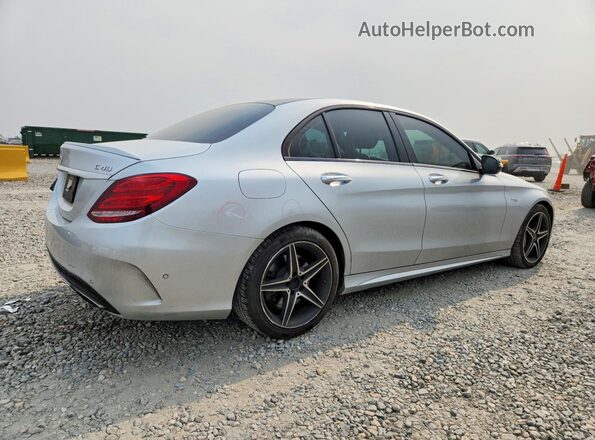 55SWF6EB0HU193736 2017 MERCEDES-BENZ C Silver Tył prawy