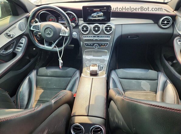 55SWF6EB0HU193736 2017 MERCEDES-BENZ C Silver Widok deski rozdzielczej