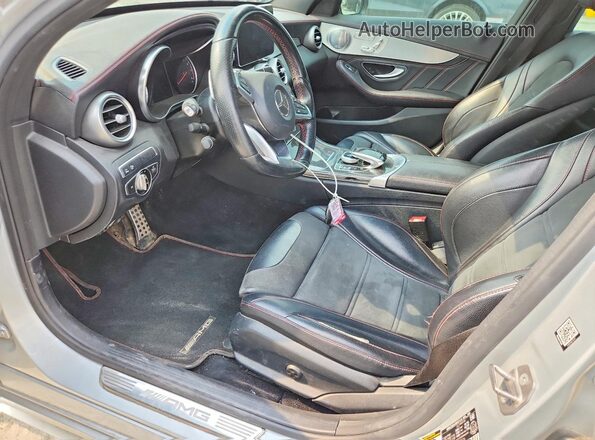 55SWF6EB0HU193736 2017 MERCEDES-BENZ C Silver Widok wnętrza z przodu
