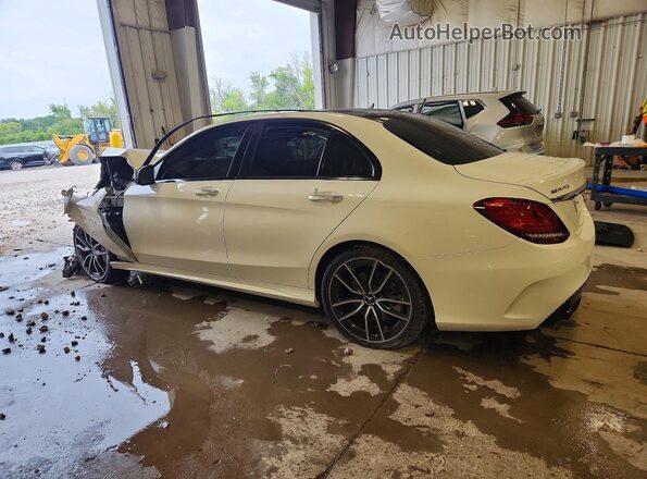 55SWF6EB0KU285422 2019 MERCEDES-BENZ C White Հետևի ձախ