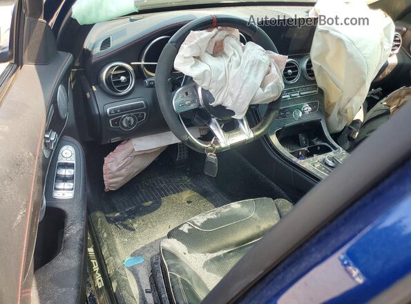 55SWF6EB1LU324343 2020 MERCEDES-BENZ C Blue წინა პანელის ხედი