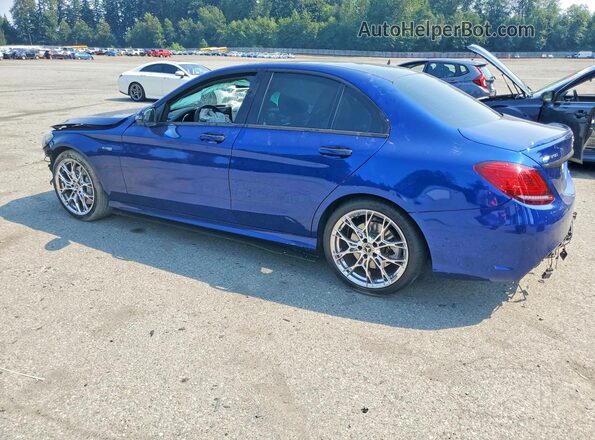 55SWF6EB1LU324343 2020 MERCEDES-BENZ C Blue უკანა მარცხენა