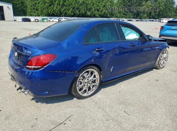55SWF6EB1LU324343 2020 MERCEDES-BENZ C Blue უკანა მარჯვენა