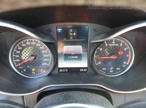 55SWF6EB2HU198629 2017 MERCEDES-BENZ C White Vista del cuadro de instrumentos