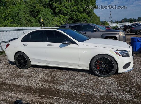 55SWF6EB2HU198629 2017 MERCEDES-BENZ C White Delantero derecho