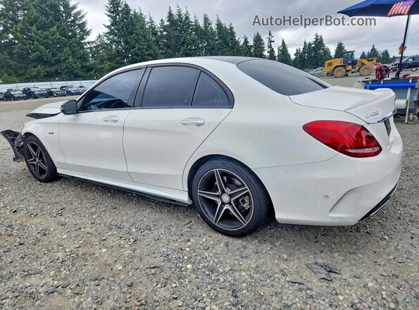 55SWF6EB3GU138342 2016 MERCEDES-BENZ C White Trasero izquierdo
