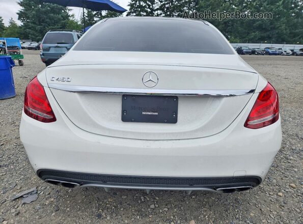 55SWF6EB3GU138342 2016 MERCEDES-BENZ C White Vista trasera