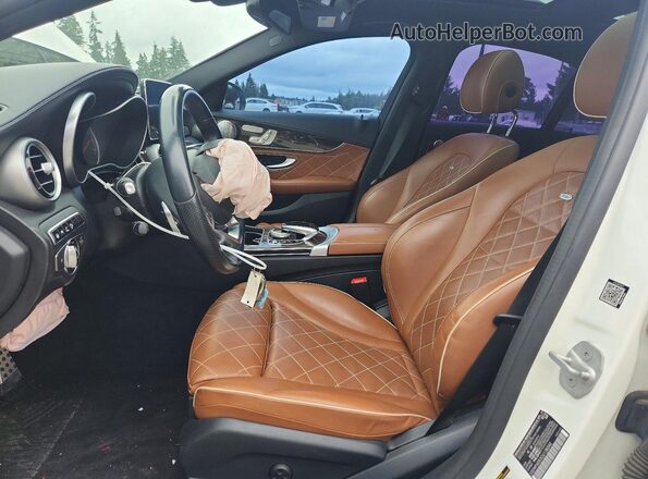 55SWF6EB3GU138342 2016 MERCEDES-BENZ C White Vista interior delantera