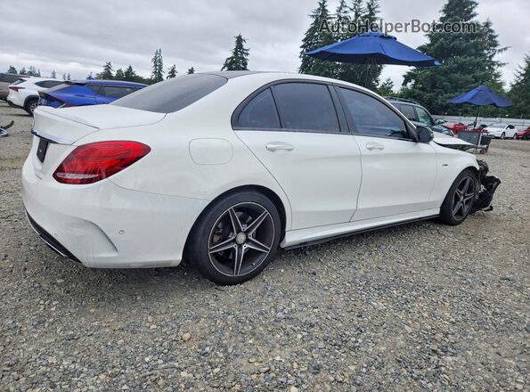 55SWF6EB3GU138342 2016 MERCEDES-BENZ C White Trasero derecho