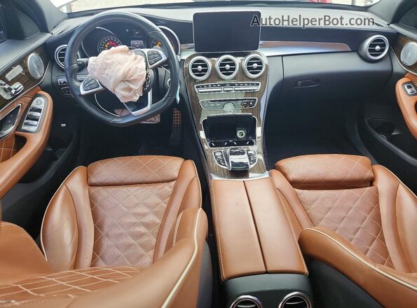 55SWF6EB3GU138342 2016 MERCEDES-BENZ C White Vista del salpicadero