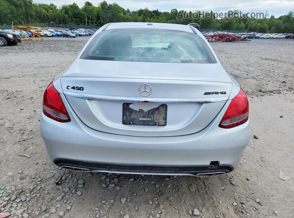 55SWF6EB4GU112476 2016 MERCEDES-BENZ C Silver უკანა ხედი