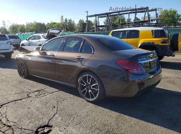55SWF6EB4HU181606 2017 MERCEDES-BENZ C Brown Trasero izquierdo
