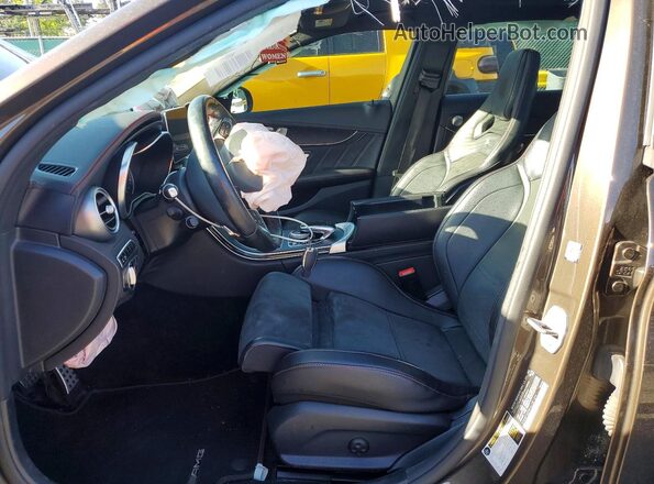 55SWF6EB4HU181606 2017 MERCEDES-BENZ C Brown Vista interior delantera
