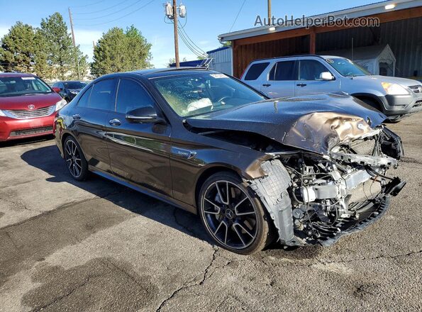 55SWF6EB4HU181606 2017 MERCEDES-BENZ C Brown Delantero derecho
