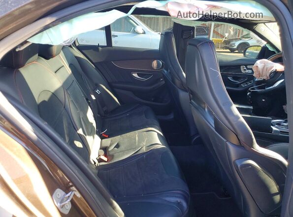 55SWF6EB4HU181606 2017 MERCEDES-BENZ C Brown Vista de los asientos traseros