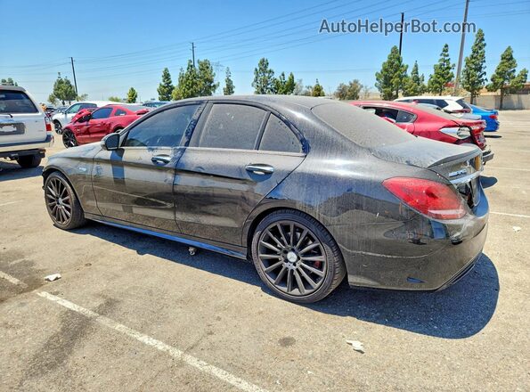 55SWF6EB4JU267164 2018 MERCEDES-BENZ C Black Tył lewy
