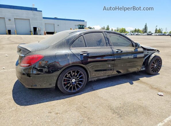 55SWF6EB4JU267164 2018 MERCEDES-BENZ C Black Tył prawy