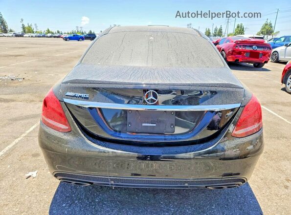 55SWF6EB4JU267164 2018 MERCEDES-BENZ C Black Widok z tyłu