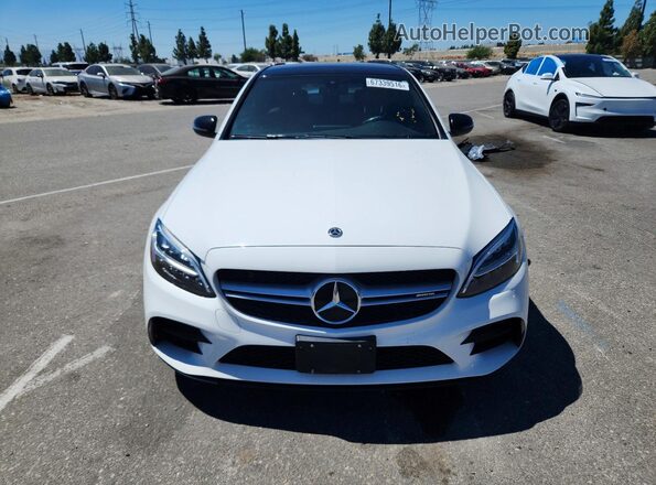 55SWF6EB4KU292129 2019 MERCEDES-BENZ C Белый Вид спереди