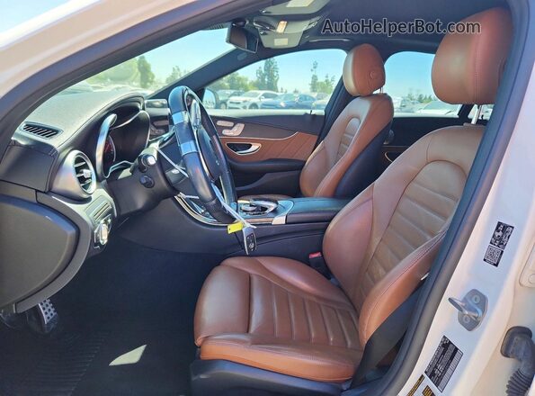 55SWF6EB4KU292129 2019 MERCEDES-BENZ C Белый Вид салона спереди