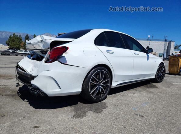 55SWF6EB4KU292129 2019 MERCEDES-BENZ C Белый Задняя правая четверть