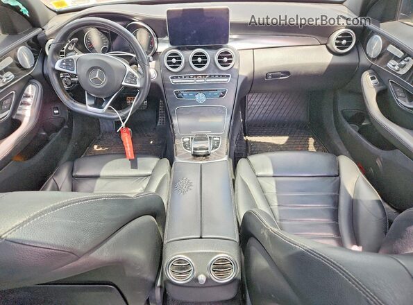 55SWF6EB6GU114150 2016 MERCEDES-BENZ C Black Առջևի վահանակի տեսք