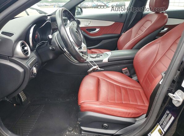 55SWF8DB0KU316911 2019 MERCEDES-BENZ C Black Vista interior delantera