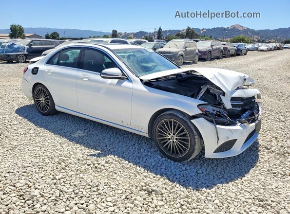 55SWF8DB1KU298919 2019 MERCEDES-BENZ C White Передня права чверть