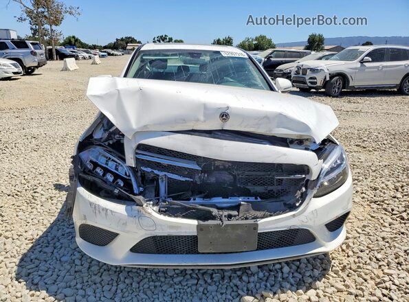 55SWF8DB1KU298919 2019 MERCEDES-BENZ C White Вид спереду