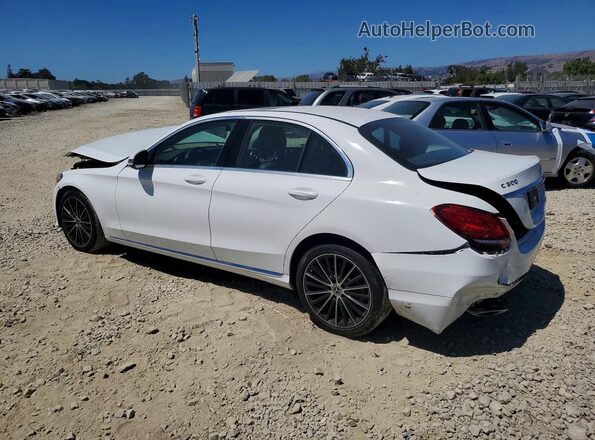 55SWF8DB1KU298919 2019 MERCEDES-BENZ C White Задня ліва чверть