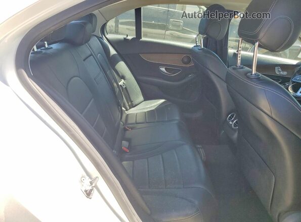 55SWF8DB1KU298919 2019 MERCEDES-BENZ C White Вид задніх сидінь