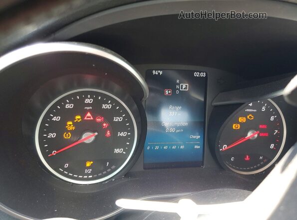 55SWF8DB6KU301443 2019 MERCEDES-BENZ C Black Սարքավորումների վահանակի տեսք