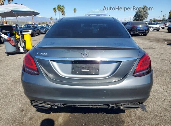 55SWF8DB9KU318852 2019 MERCEDES-BENZ C Gray Rear view