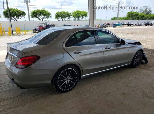 55SWF8DBXKU283125 2019 MERCEDES-BENZ C Silver Հետևի աջ