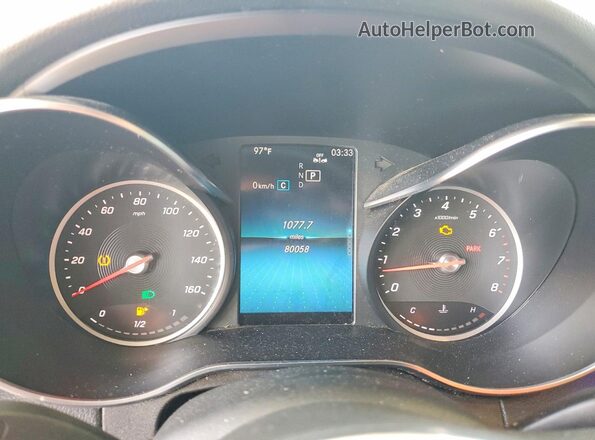 55SWF8DBXKU283125 2019 MERCEDES-BENZ C Silver Սարքավորումների վահանակի տեսք