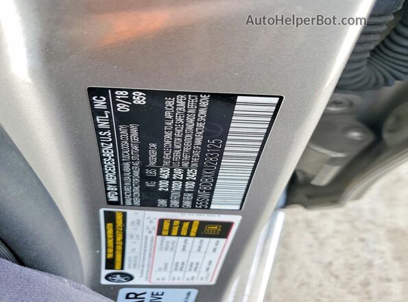 55SWF8DBXKU283125 2019 MERCEDES-BENZ C Silver Շարժիչի բաժամունքի տեսք