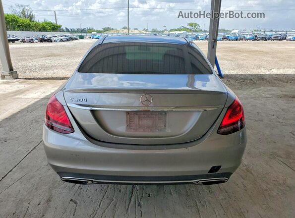 55SWF8DBXKU283125 2019 MERCEDES-BENZ C Silver Հետևի տեսք