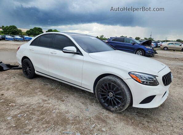 55SWF8EB1KU316589 2019 MERCEDES-BENZ C White Передня права чверть