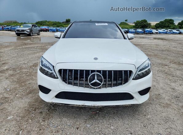 55SWF8EB1KU316589 2019 MERCEDES-BENZ C White Вид спереду