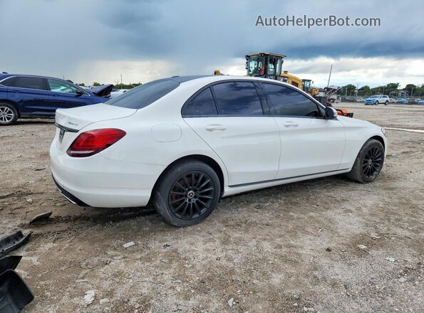 55SWF8EB1KU316589 2019 MERCEDES-BENZ C White Задня права чверть