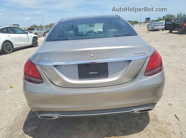 55SWF8EB2KU304662 2019 MERCEDES-BENZ C Tan Widok z tyłu